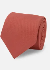 Gravata Masculina Slim Skinny Terracota
