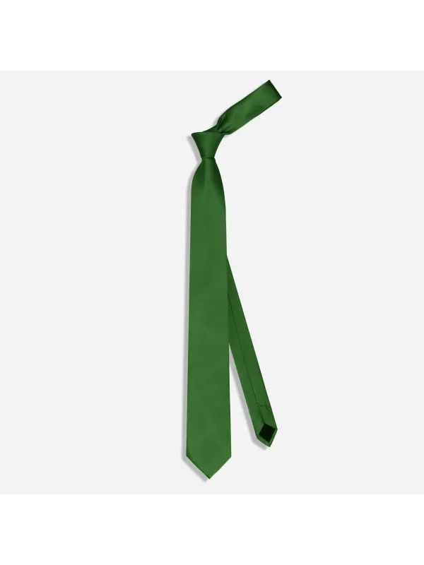 Gravata Masculina Slim Skinny Verde Bandeira