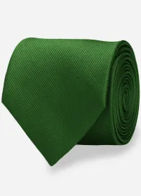 Gravata Masculina Slim Skinny Verde Bandeira