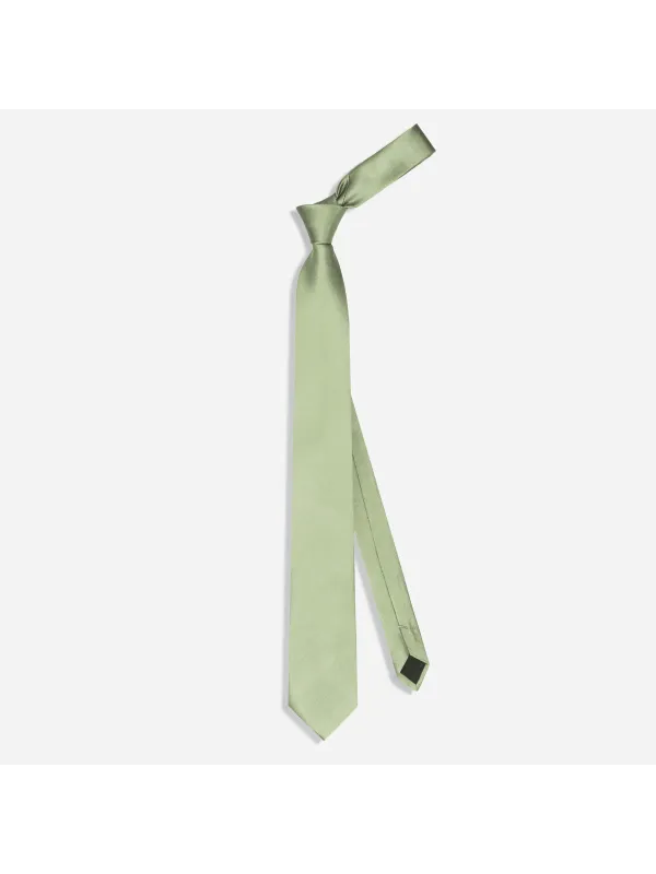Gravata Masculina Slim Skinny Verde Claro