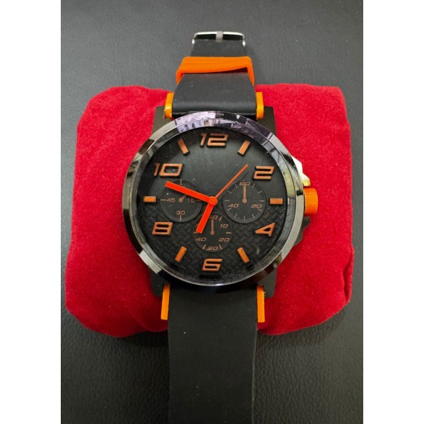 Relógio Carbono Blue Sport Luxo